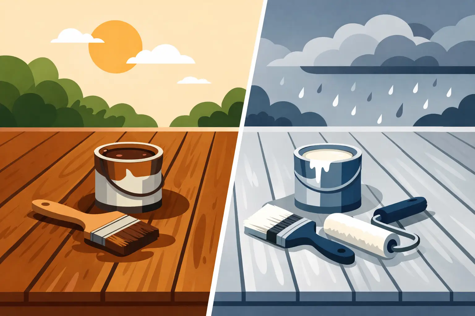 Deck Stain vs Paint: Which Lasts Better?