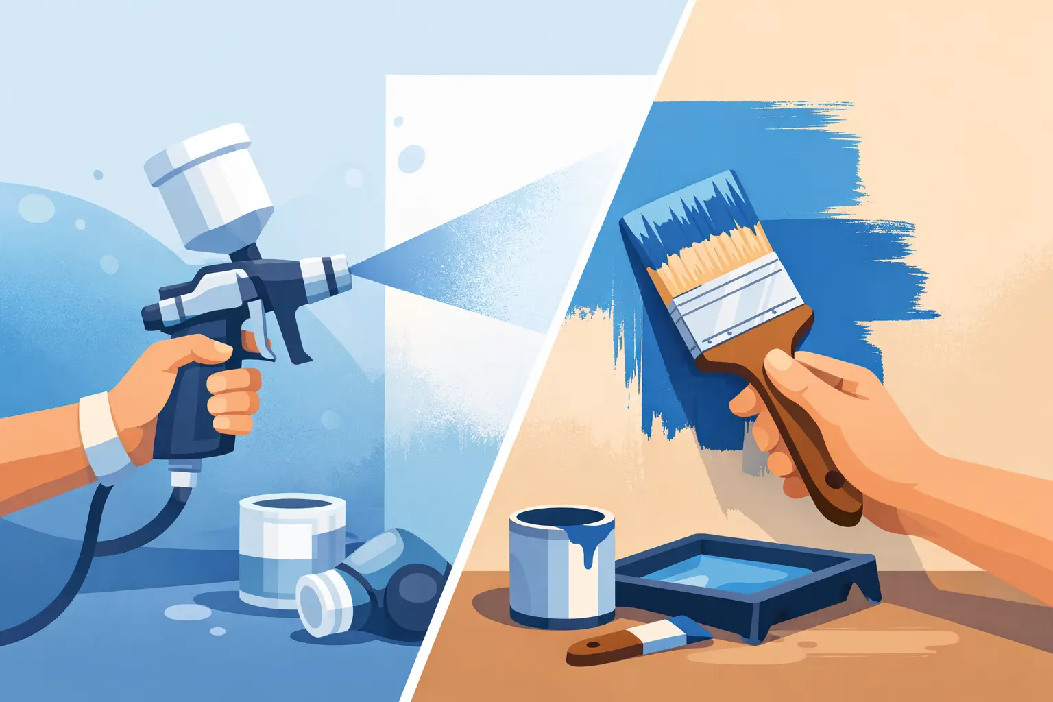 Spray Painting vs Brush Painting: Which Wins?